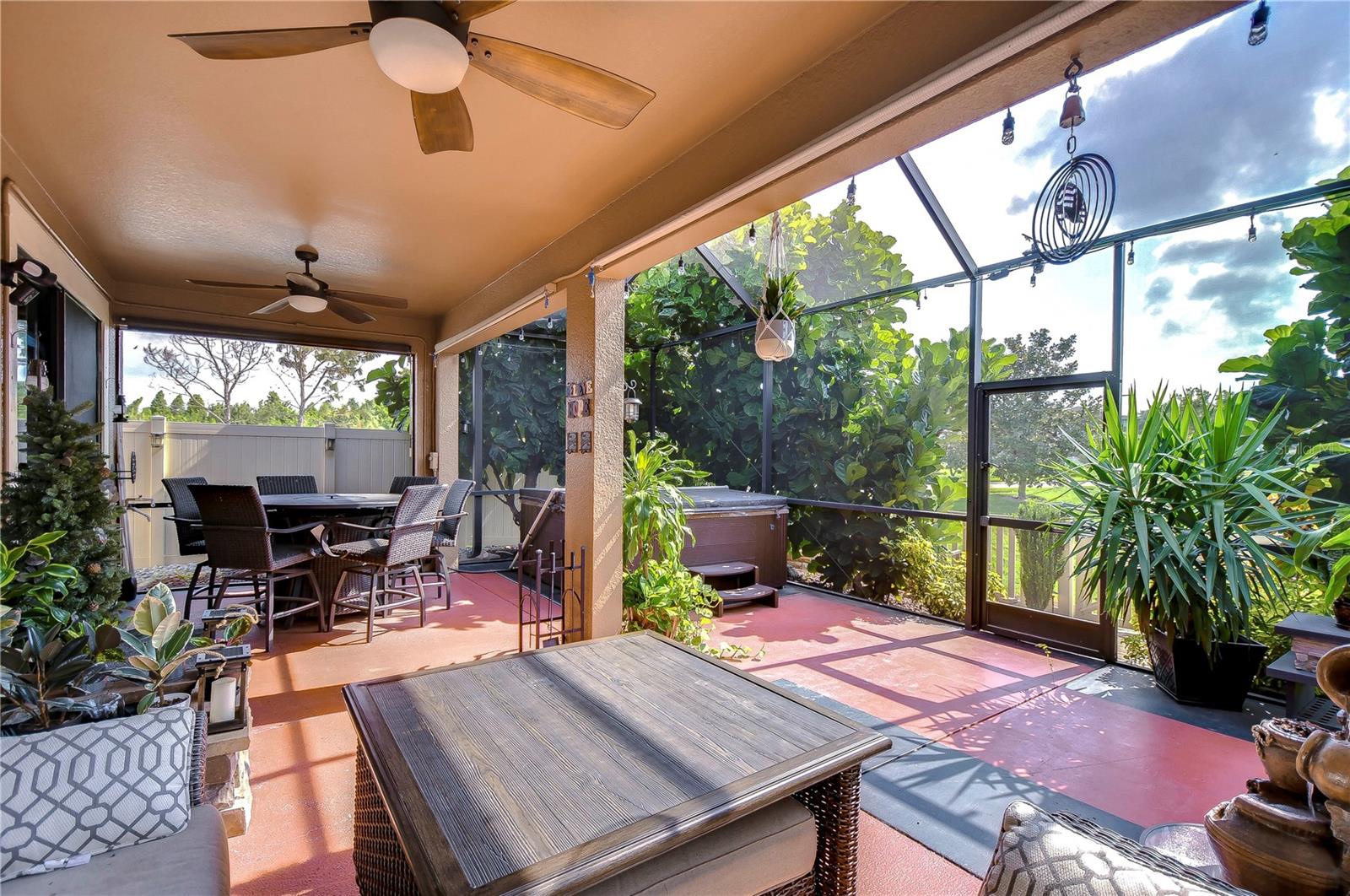 Screened-in patio