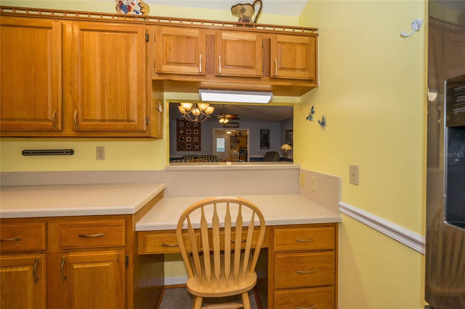 Desk in Kitchen