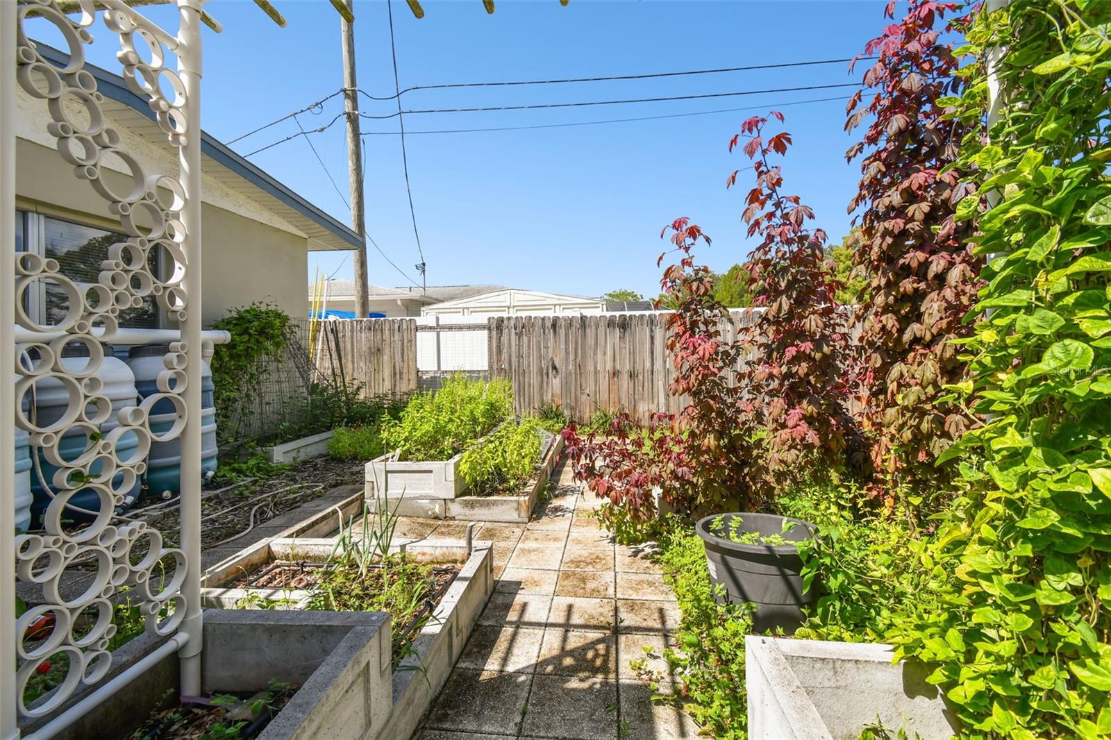 for the gardener in you. Herb and vegetable troughs, French drains, rain barrels