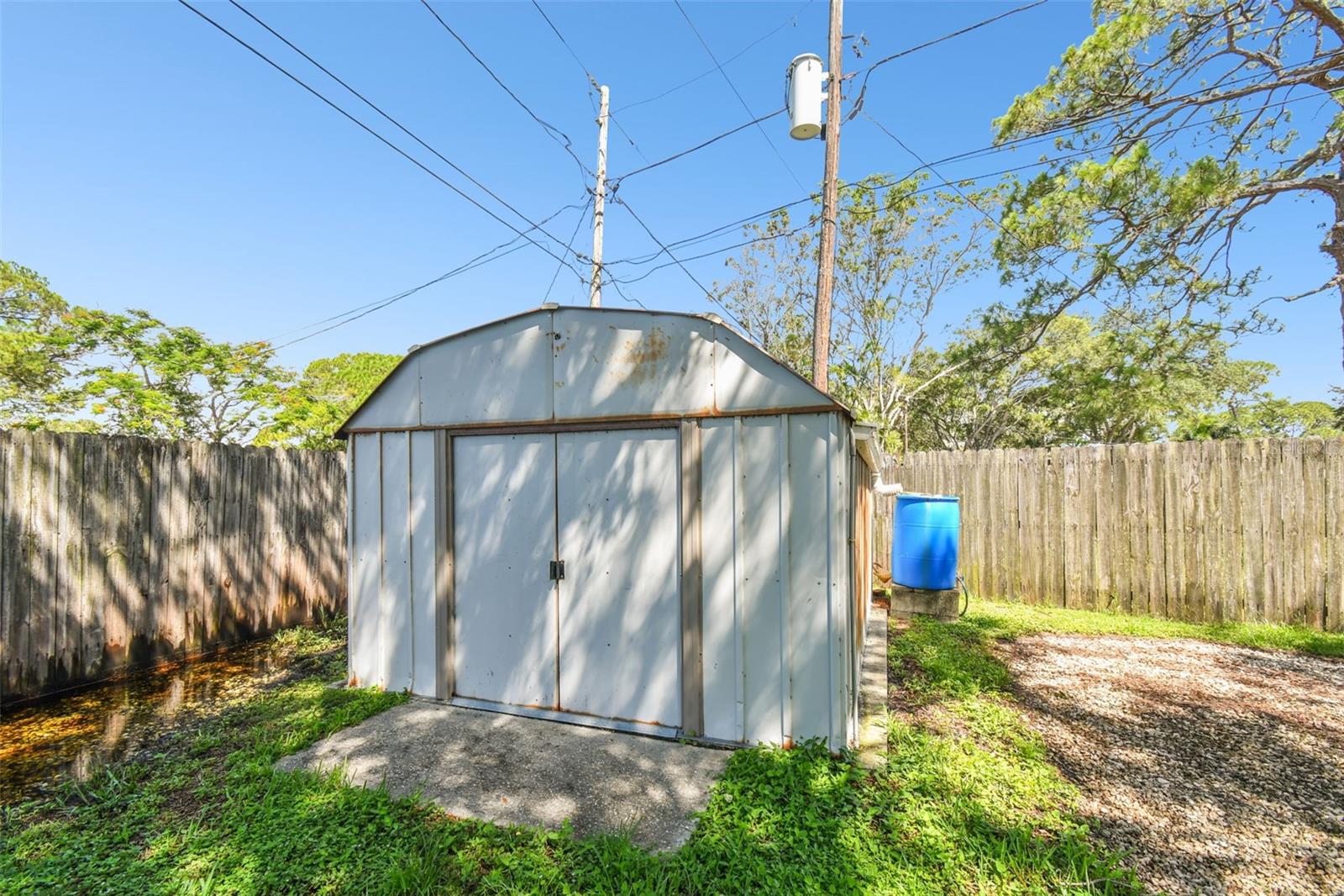 Shed for storage