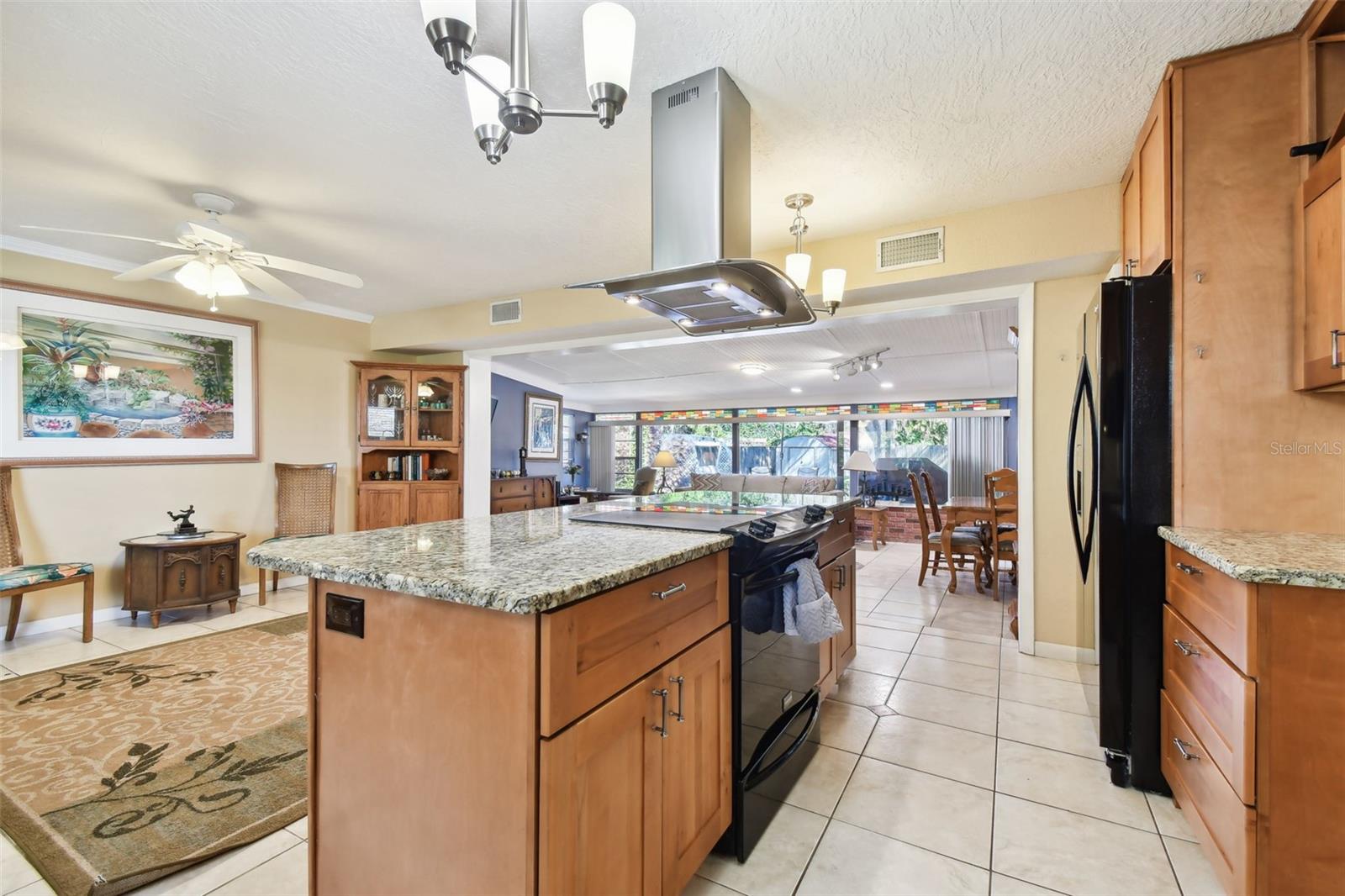 View into the Family Room/Dining combo