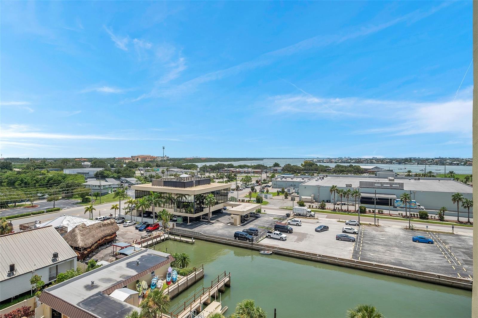 Can you see downtown St. Pete? This is the view from the front of your unit.