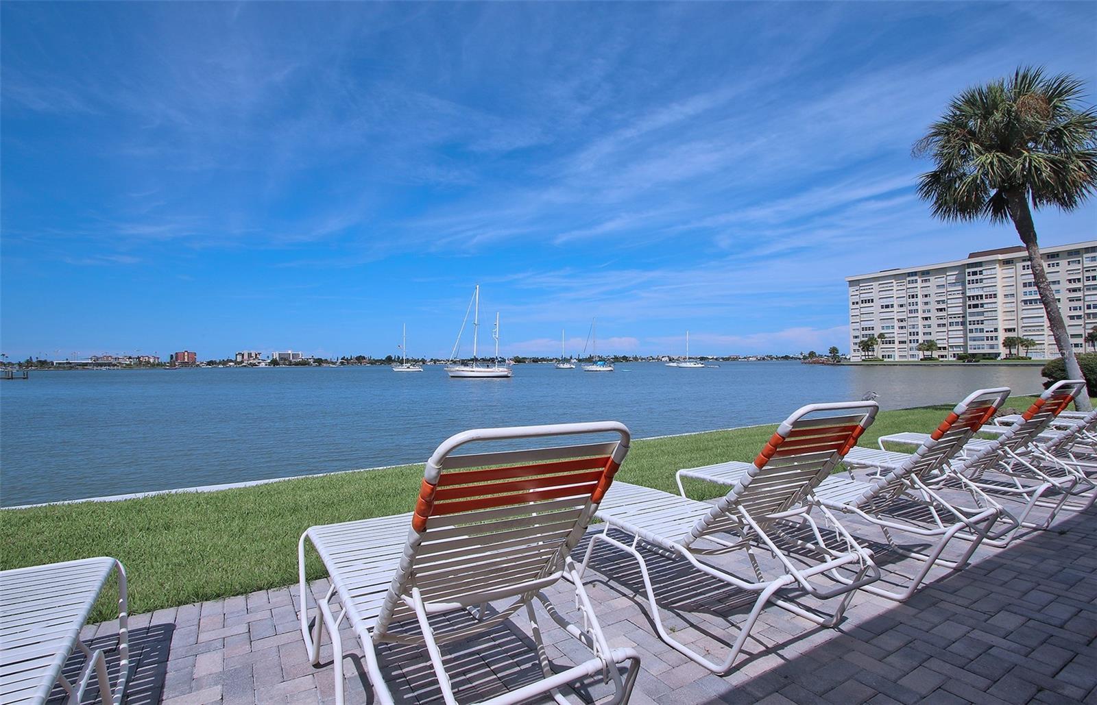 Many areas to sit out and enjoy the view and the breeze!