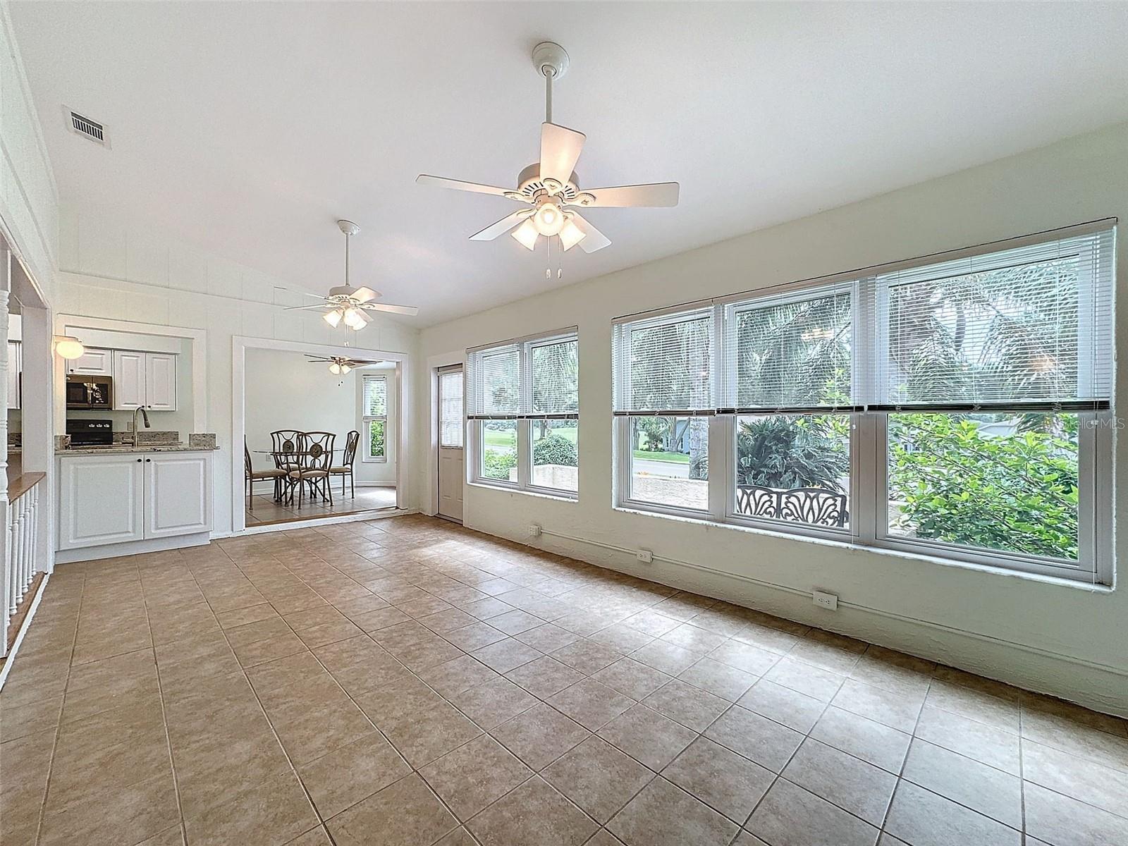 Enclosed Lanai with wet bar