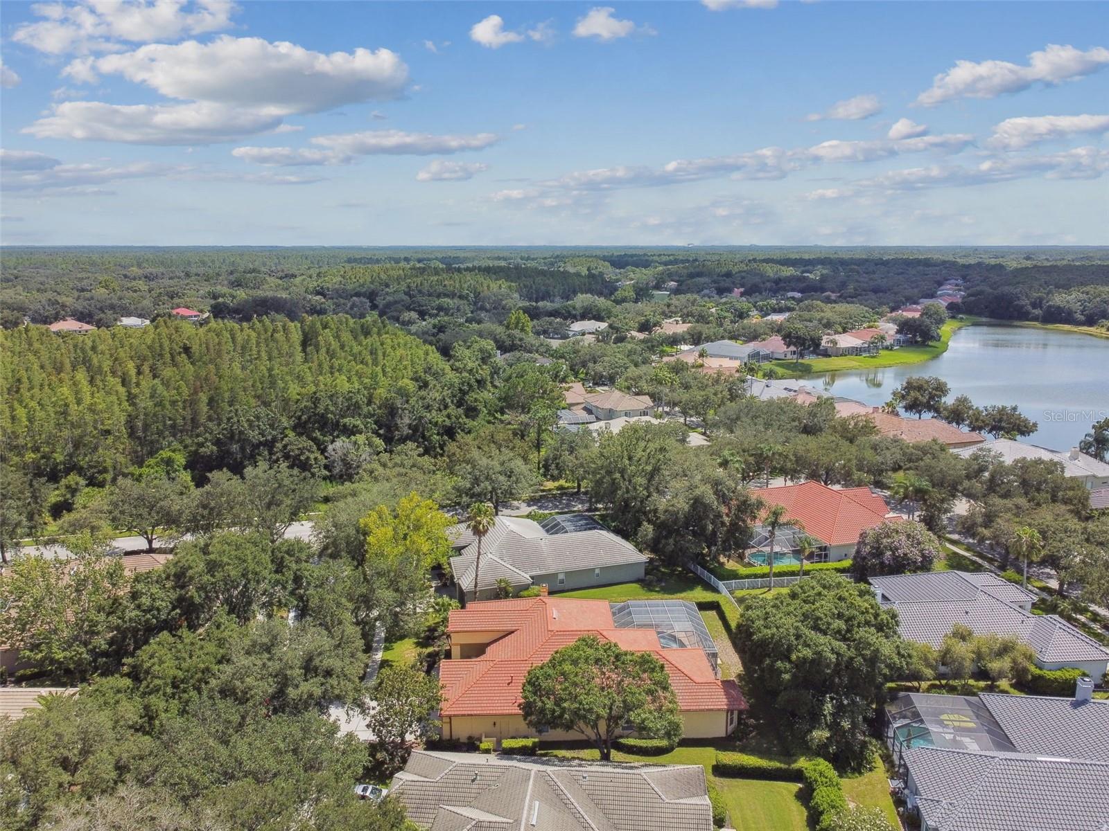 AERIAL VIEW OF THE HOME