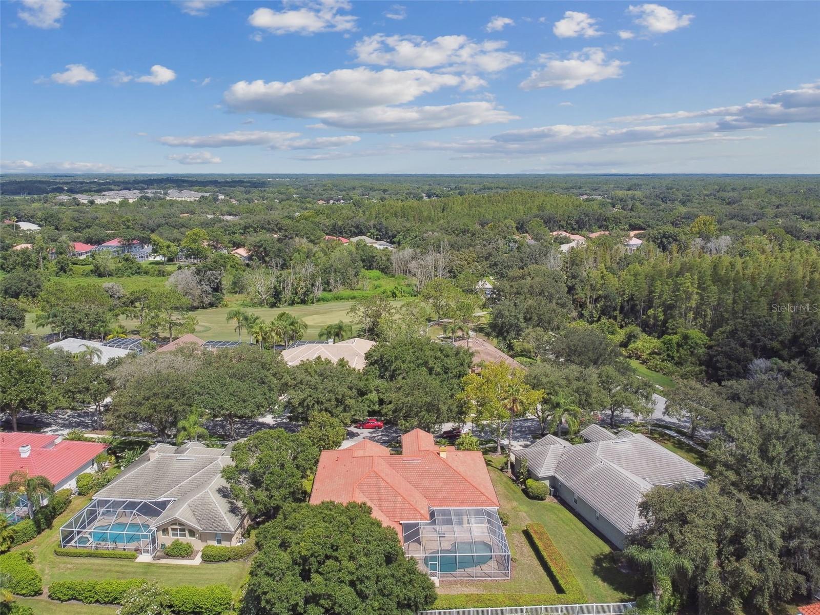 AERIAL VIEW OF THE HOME