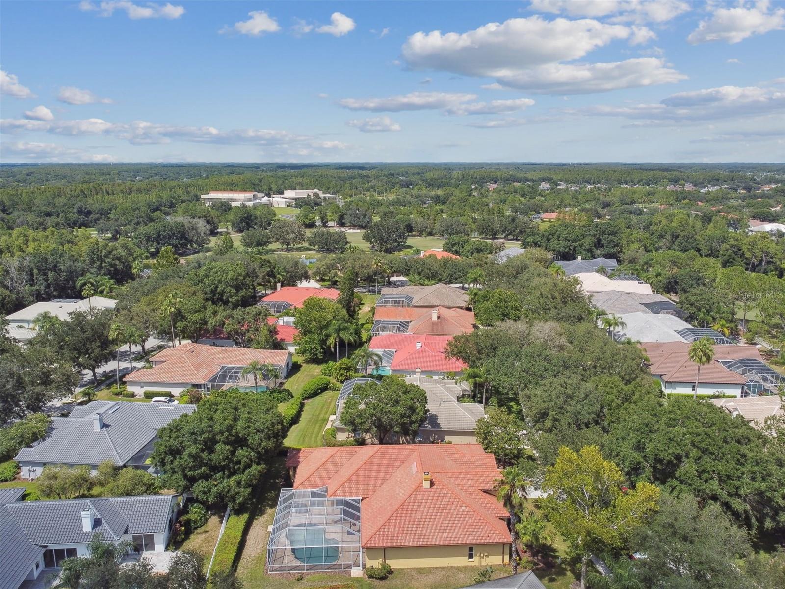 AERIAL VIEW OF THE HOME