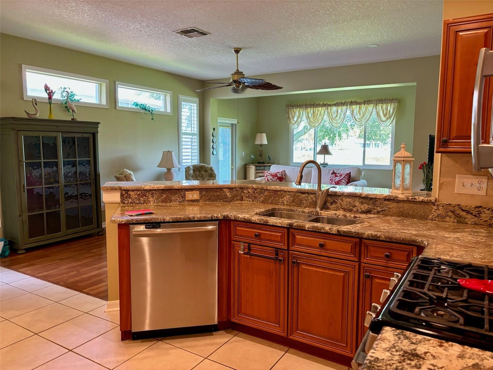 Kitchen open to great room