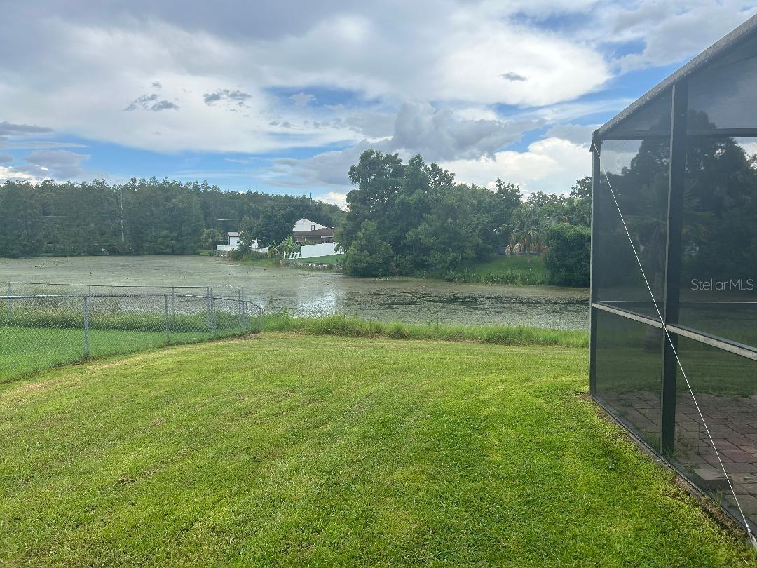 Side yard lanai to rear