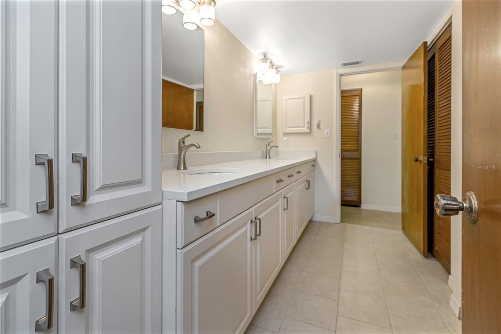 Master bath with new vanity