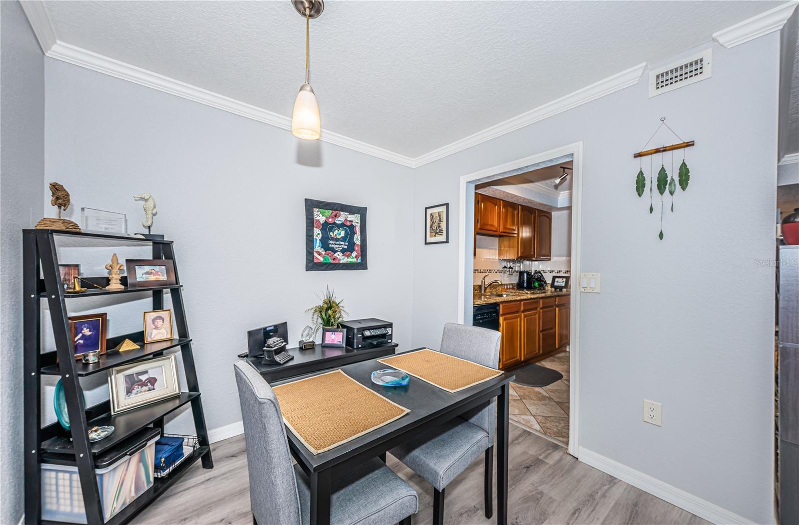 Dining area and kitchen entryway