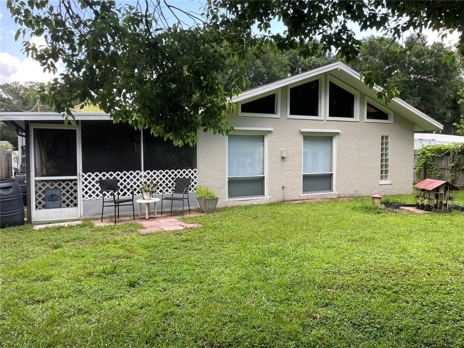 Rear of house