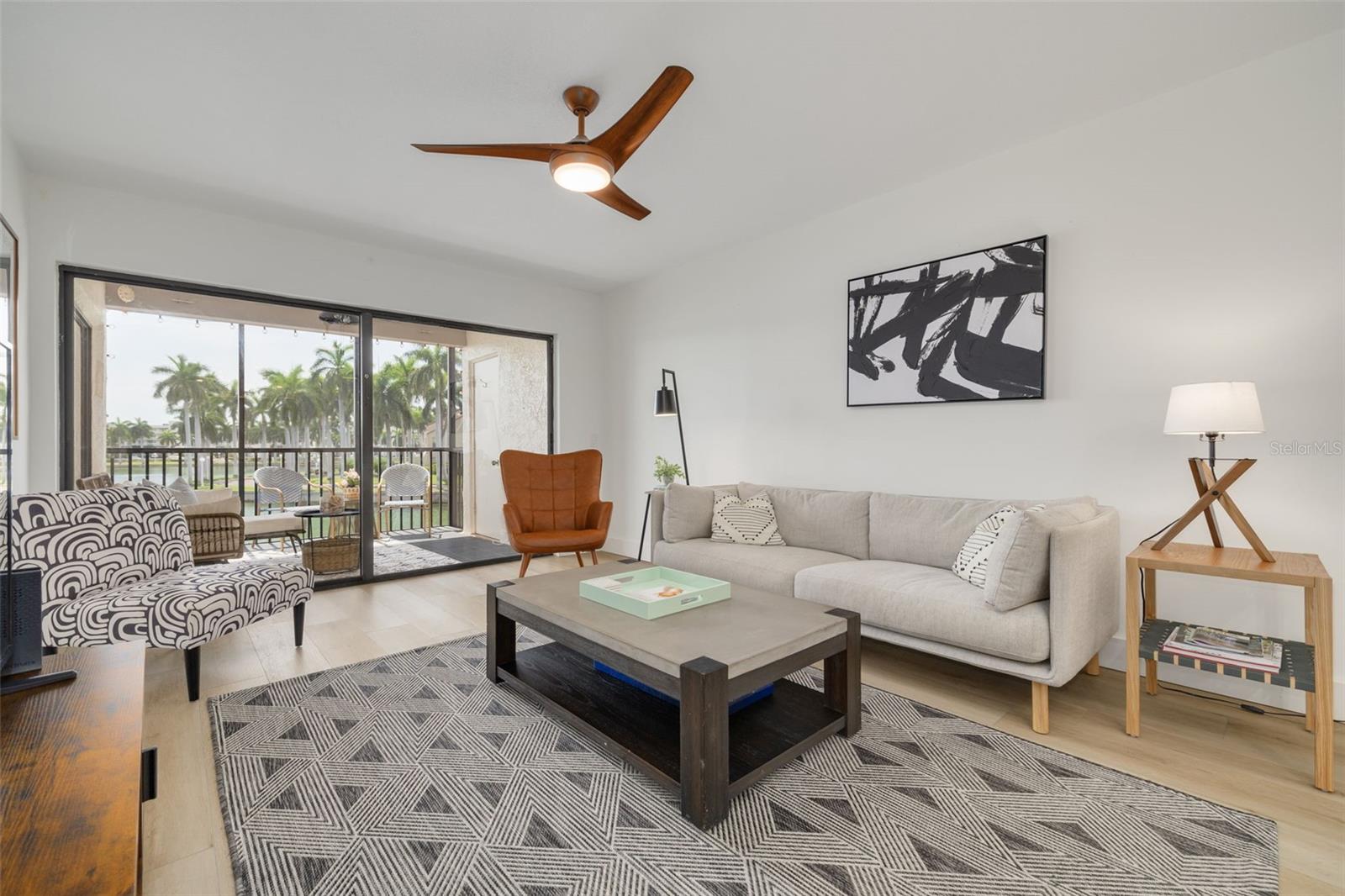 Each room is bathed in natural light