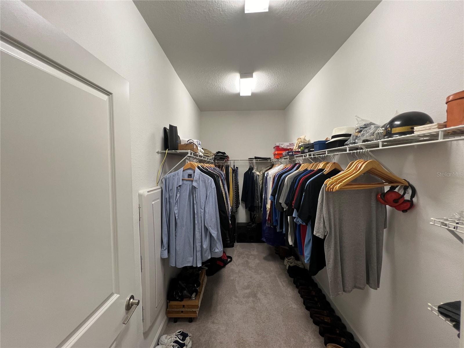 Primary walk in closet