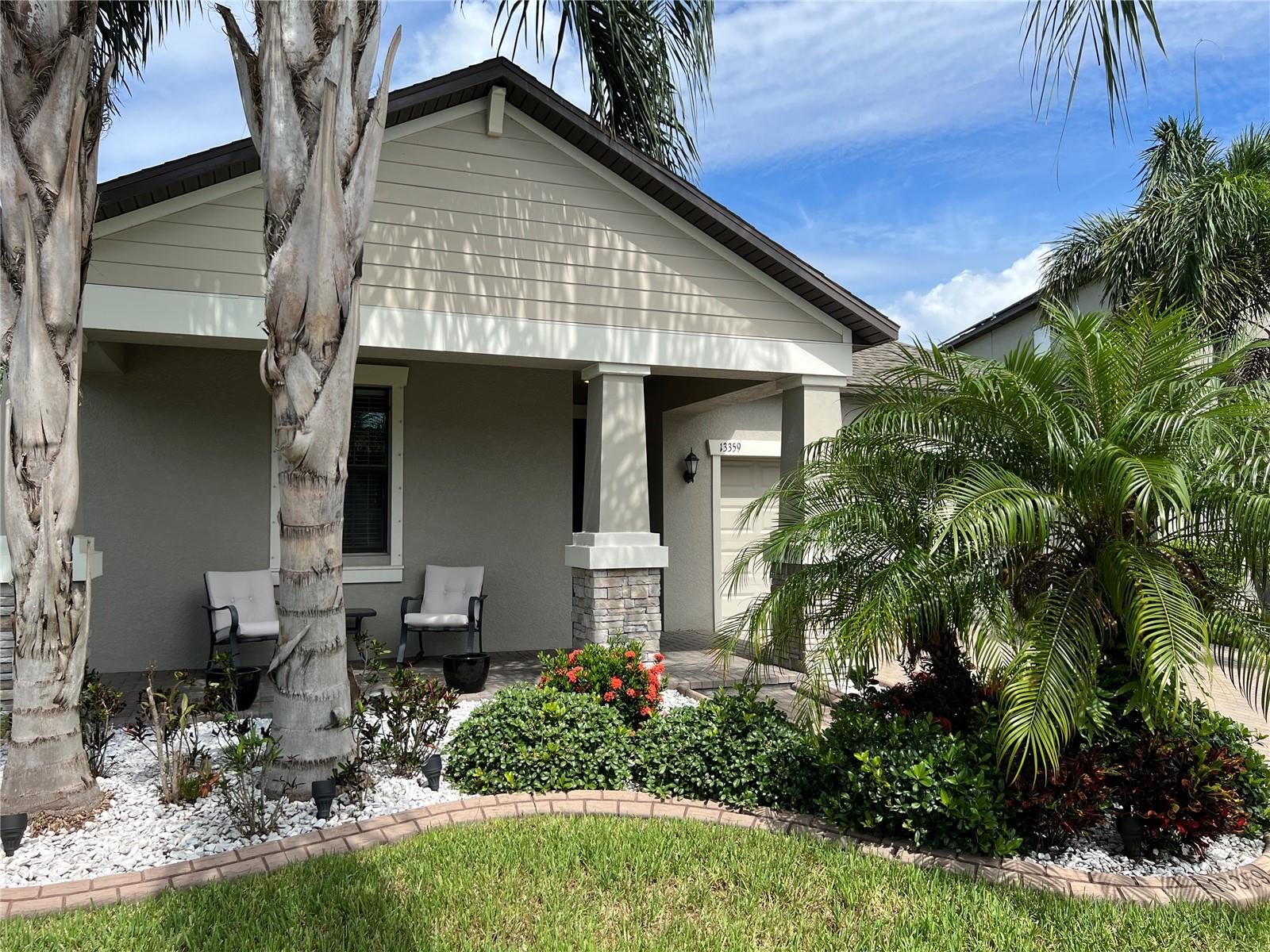 Covered front patio