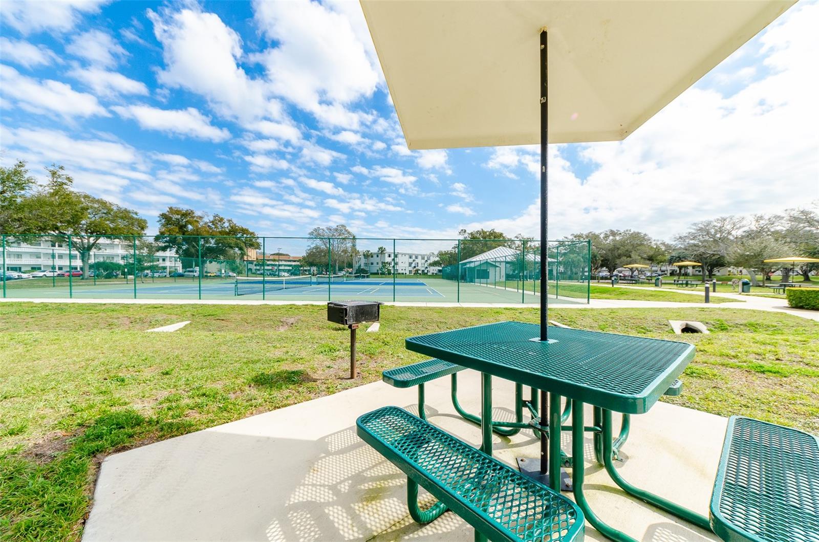 TENNIS COURTS AND PICNIC AREA