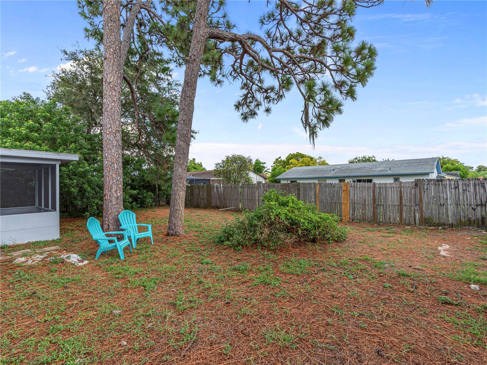 Fenced in Backyard