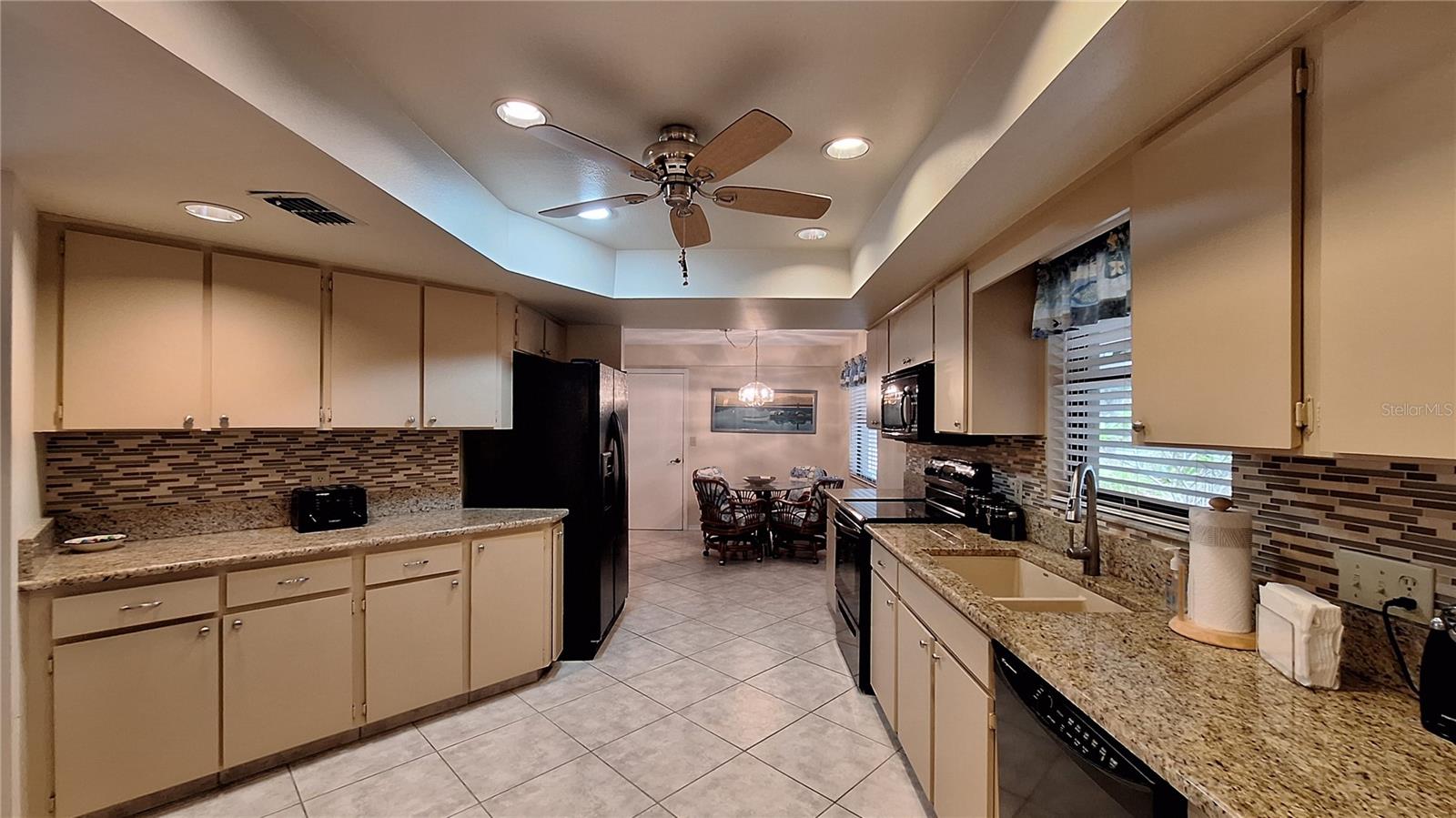 Additional eating space off kitchen in breakfast nook