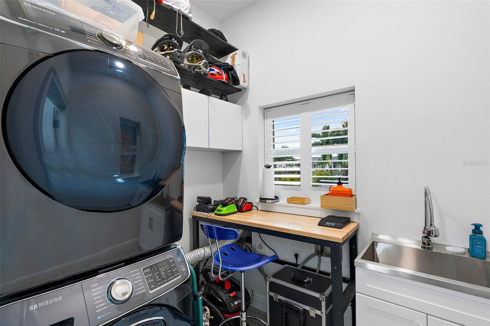 utility room room located off the garage.