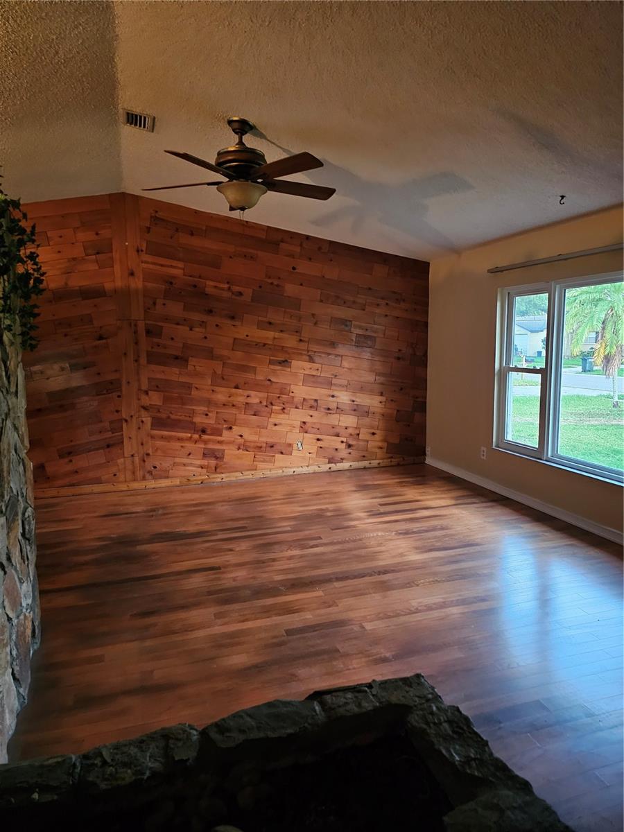 living area from front entry