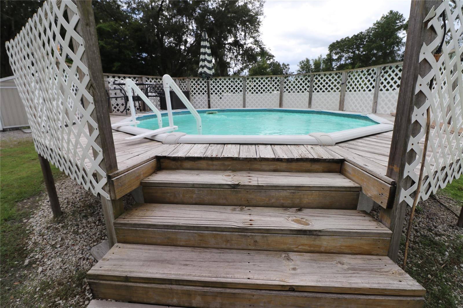 Pool with deck