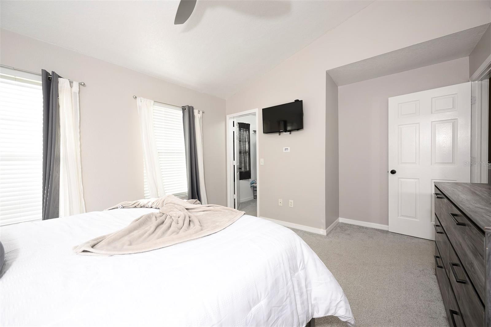 Primary Bedroom with view of walk in closet