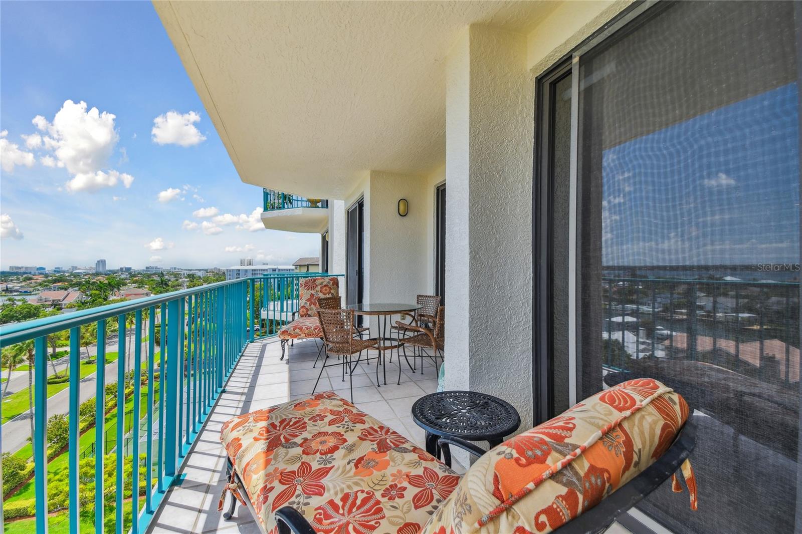 Views of downtown Clearwater and The Memorial Bridge from your large balcony