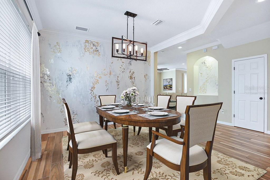 Virtually Staged Dining Room