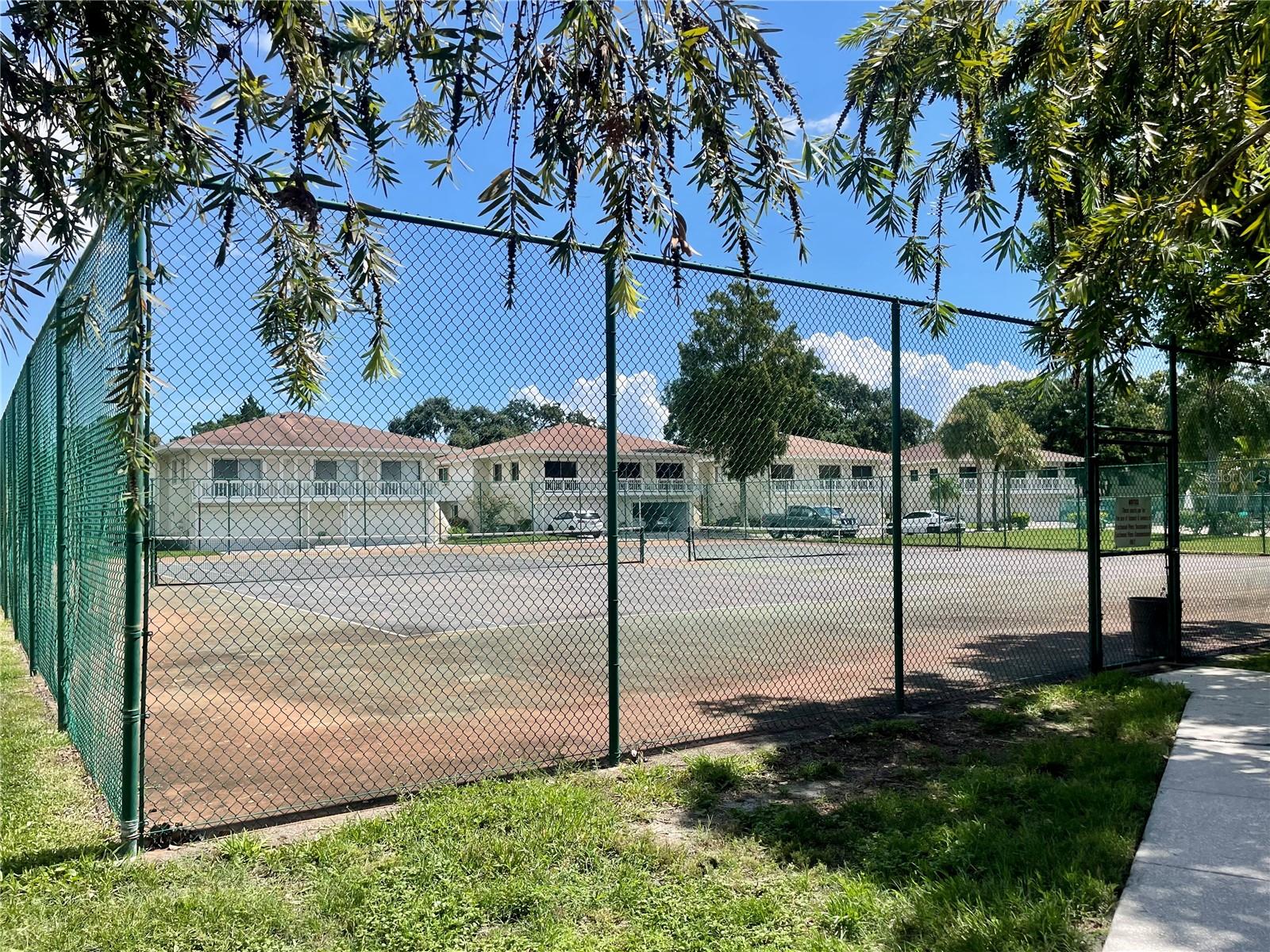 Community tennis courts.