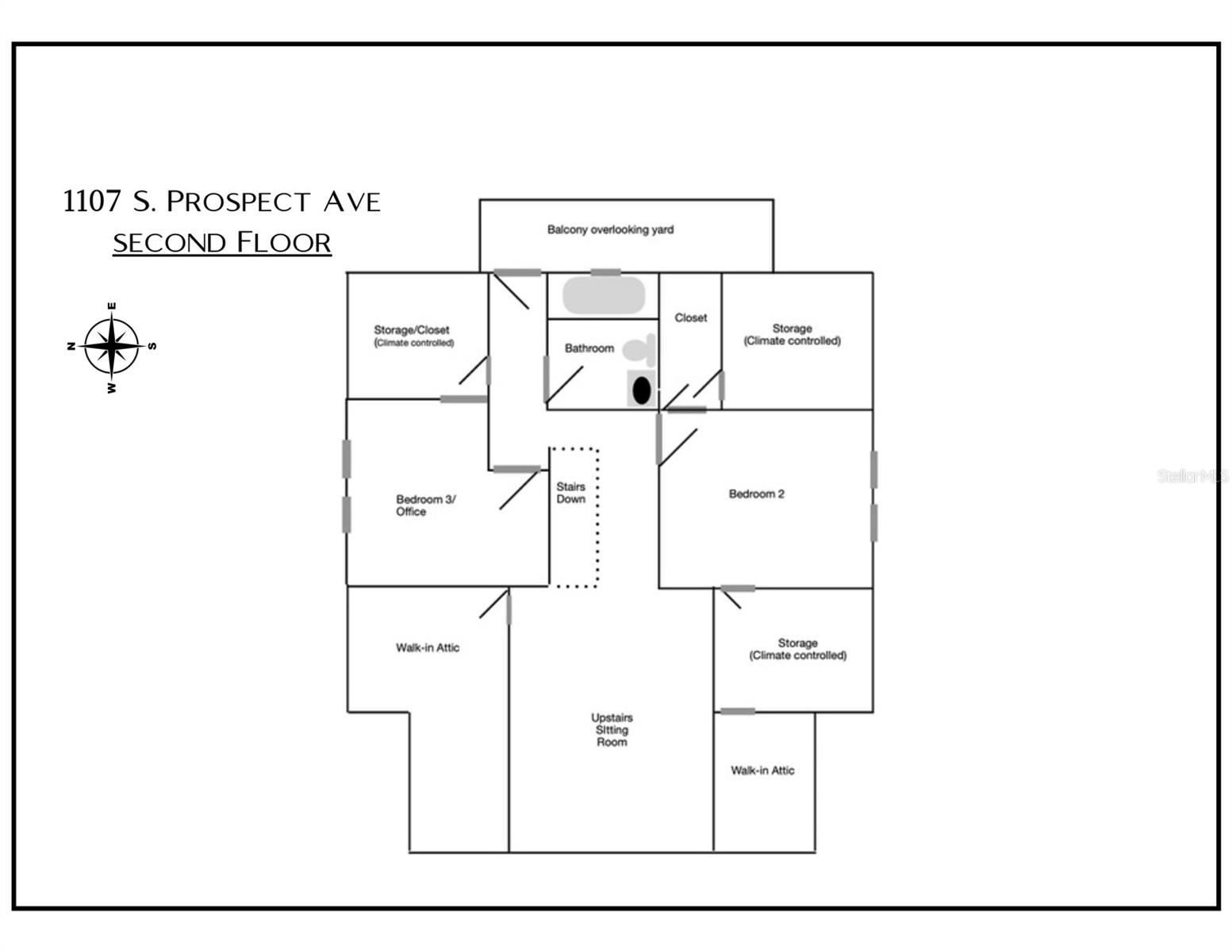 Second Story Floor Plan