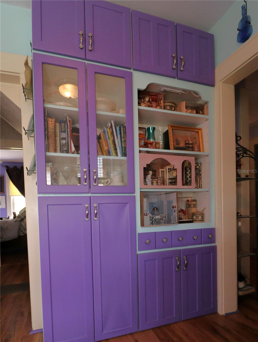 Wall Of Cupboards and Shelves