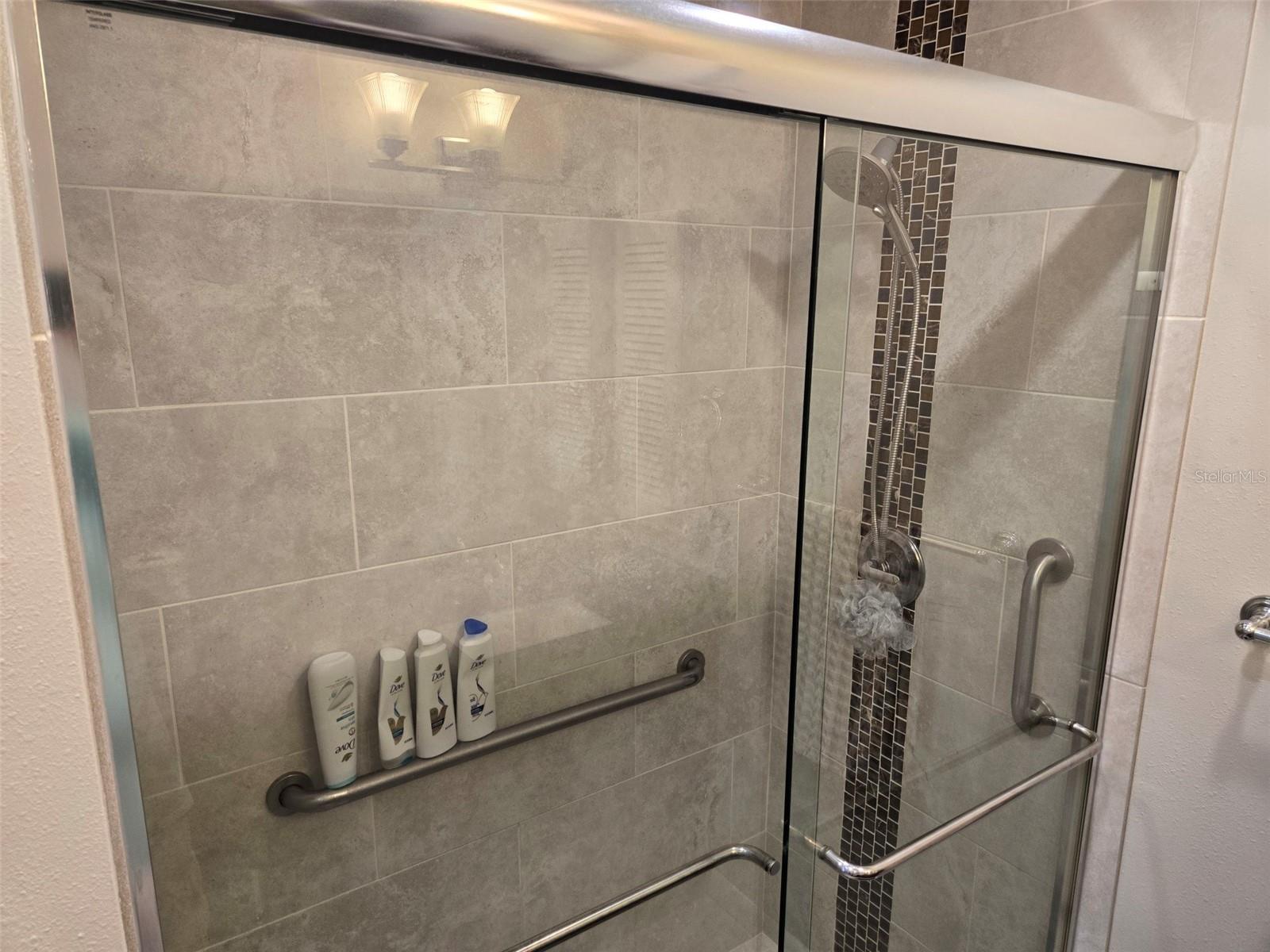 Updated master shower