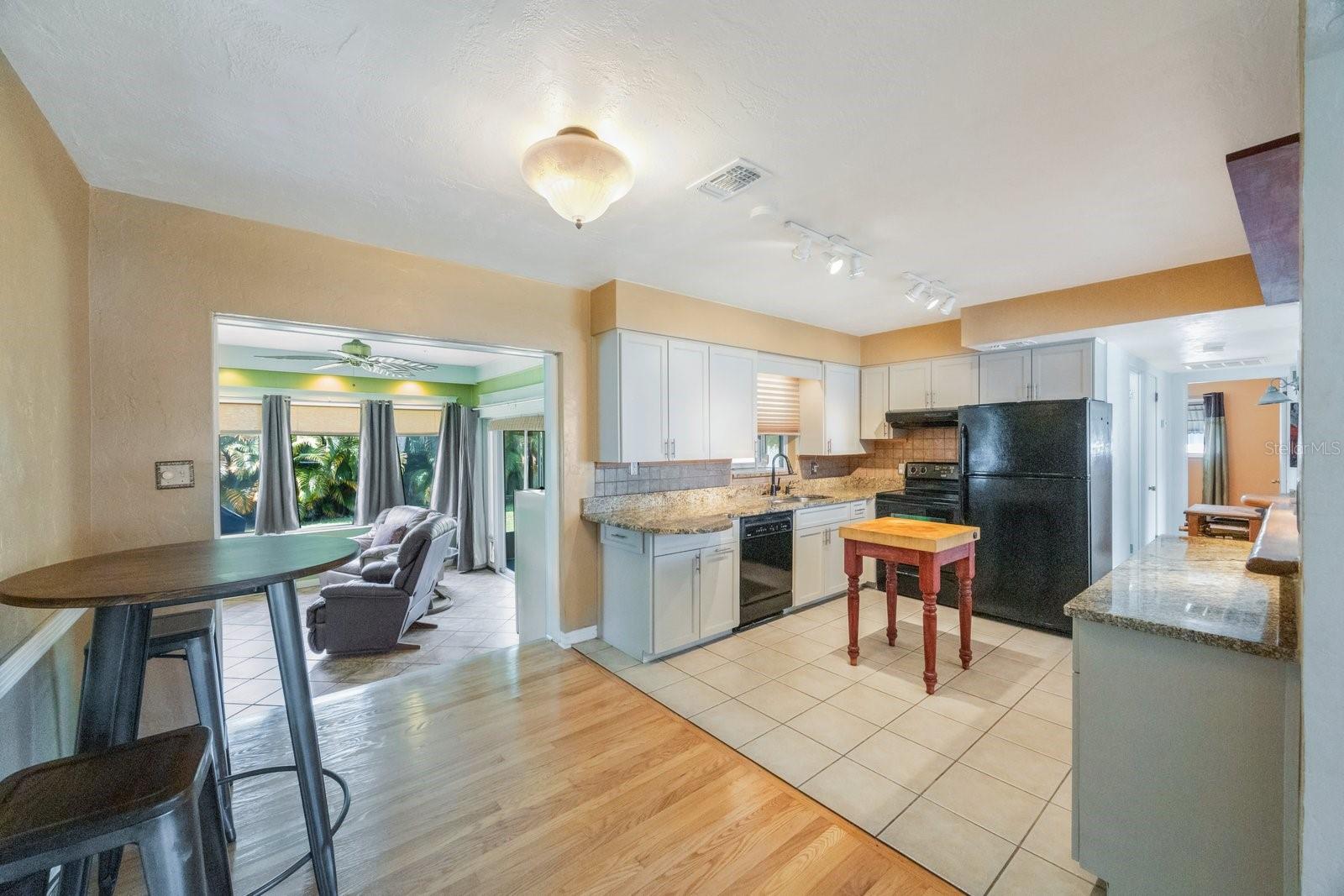 Dining area off the kitchen