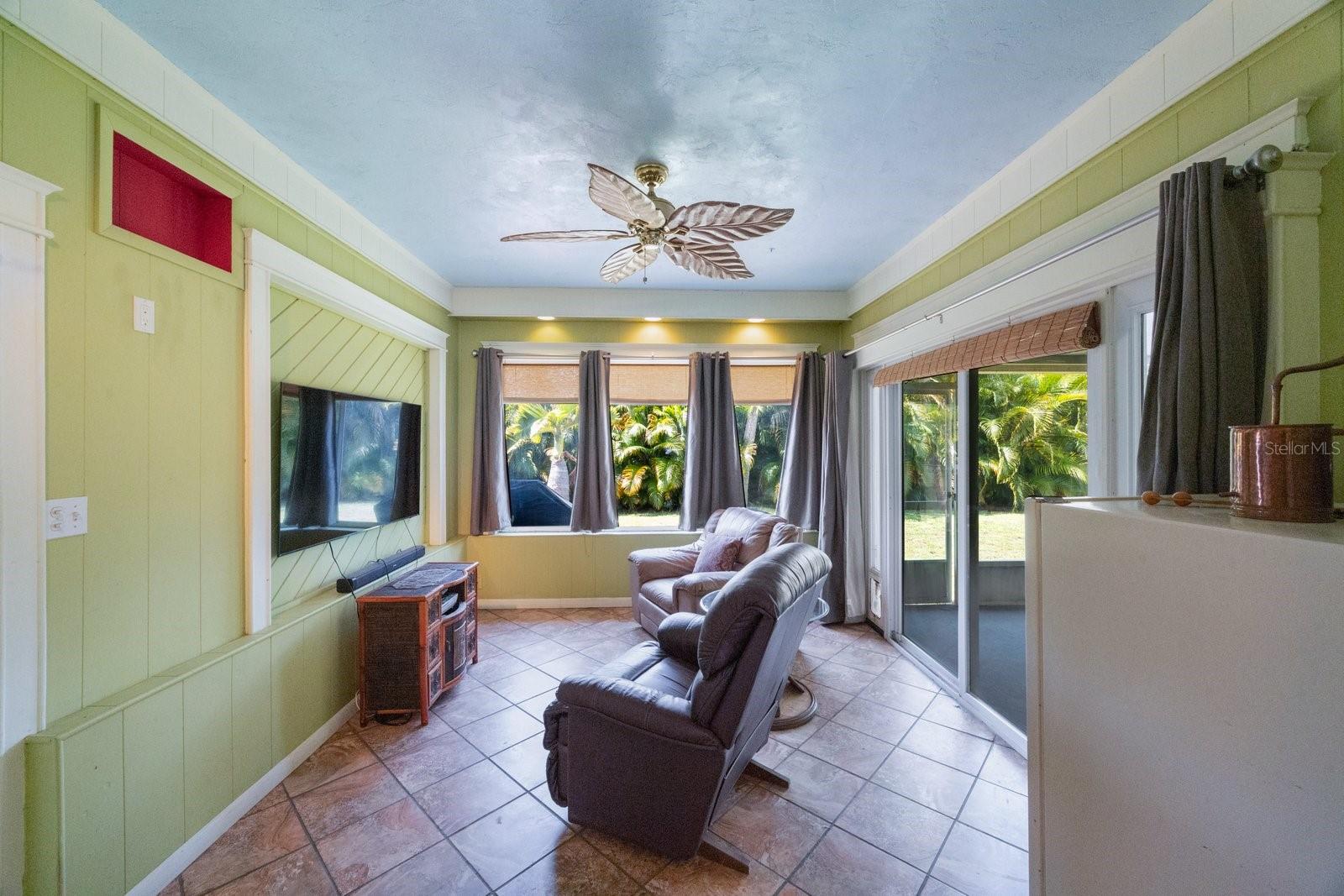 Florida Room with patio access