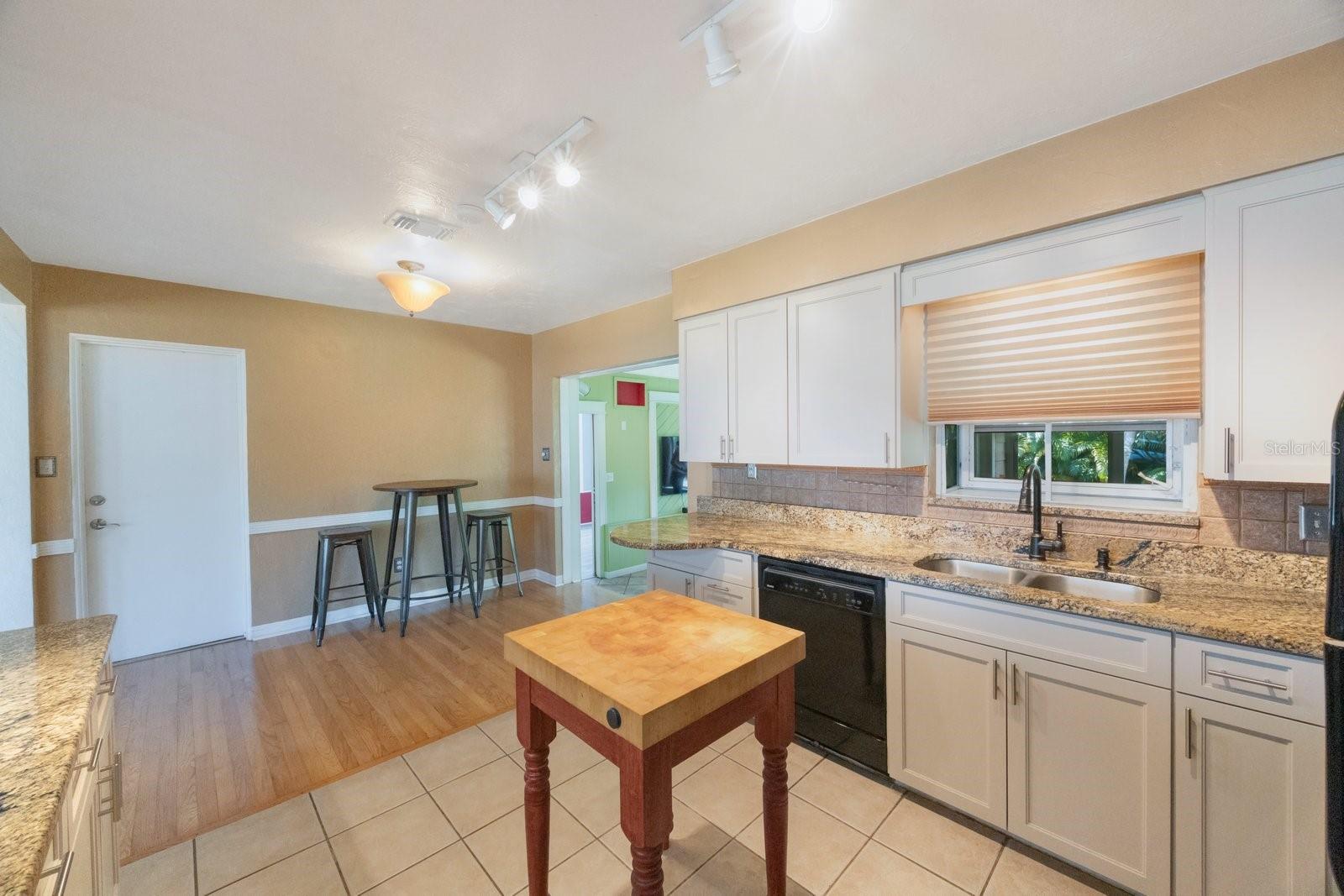 Kitchen is very spacious with plenty of counter space and lots of cabinets