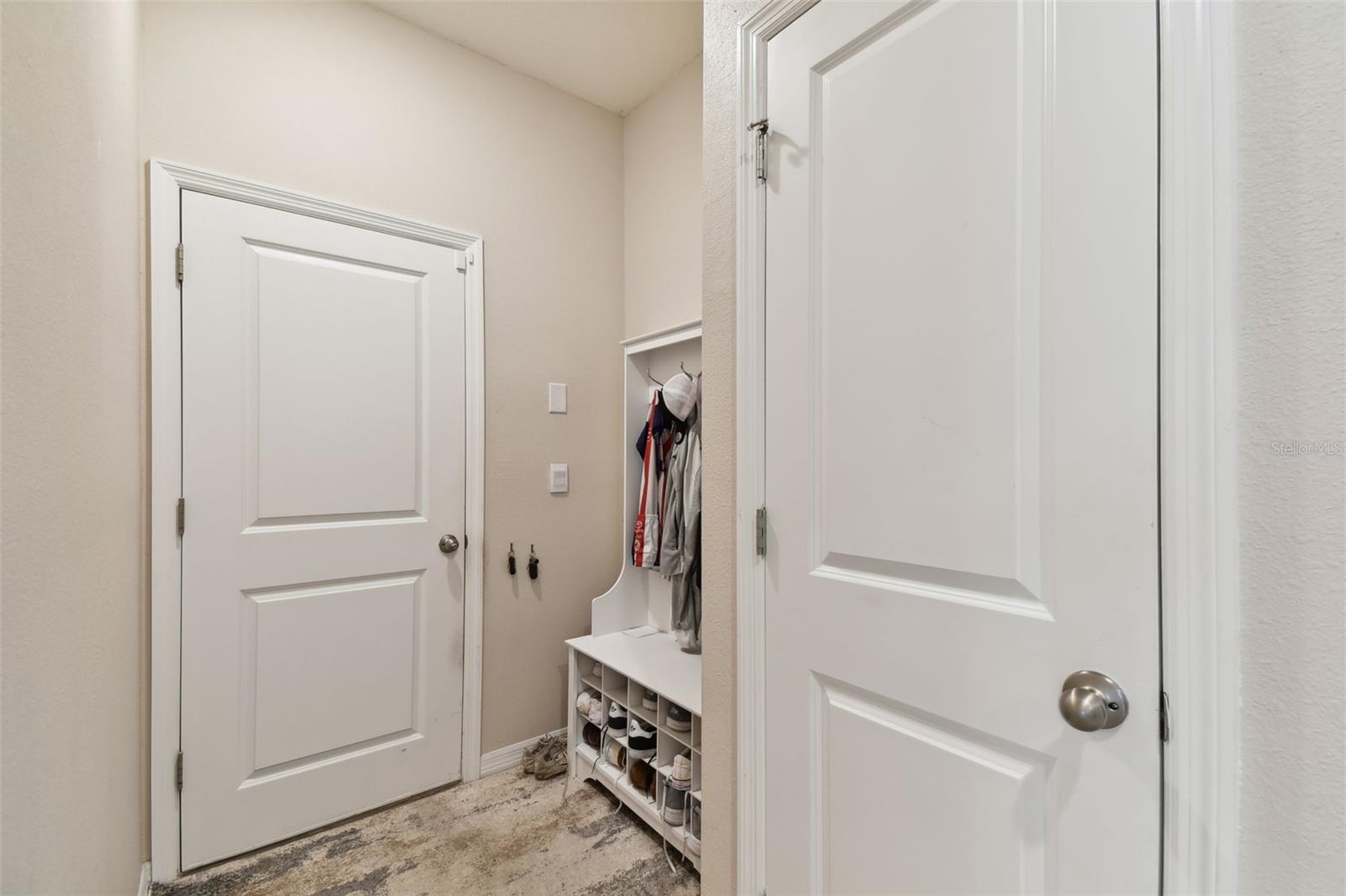 mudroom area