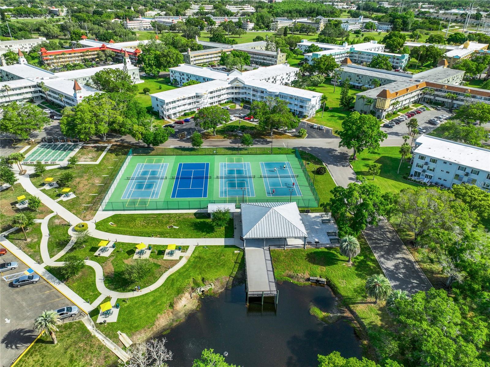 Community Lake with Fishing Dock - Sport Courts