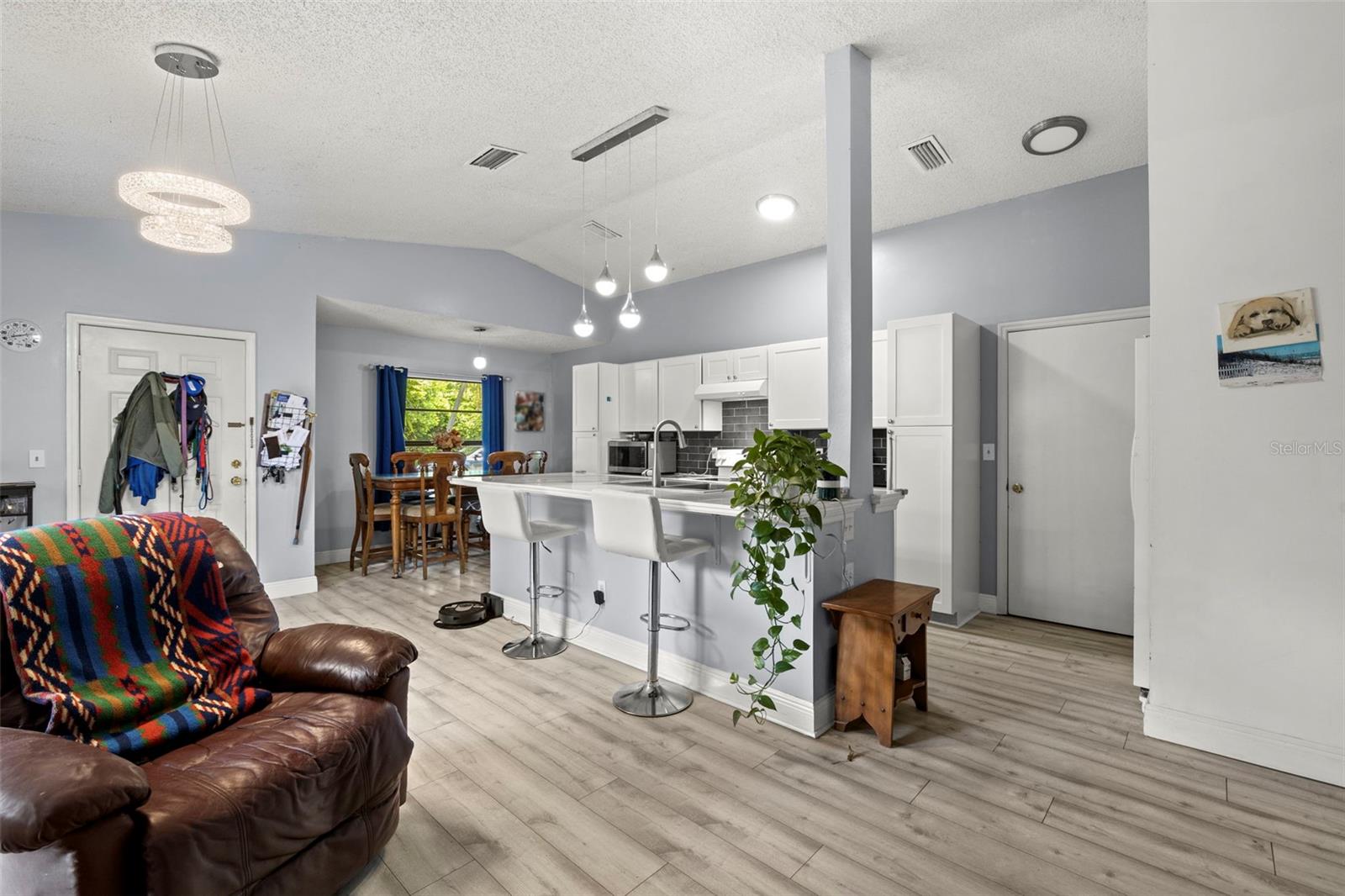 New Lighting Fixtures, Updated Kitchen with Breakfast Bar