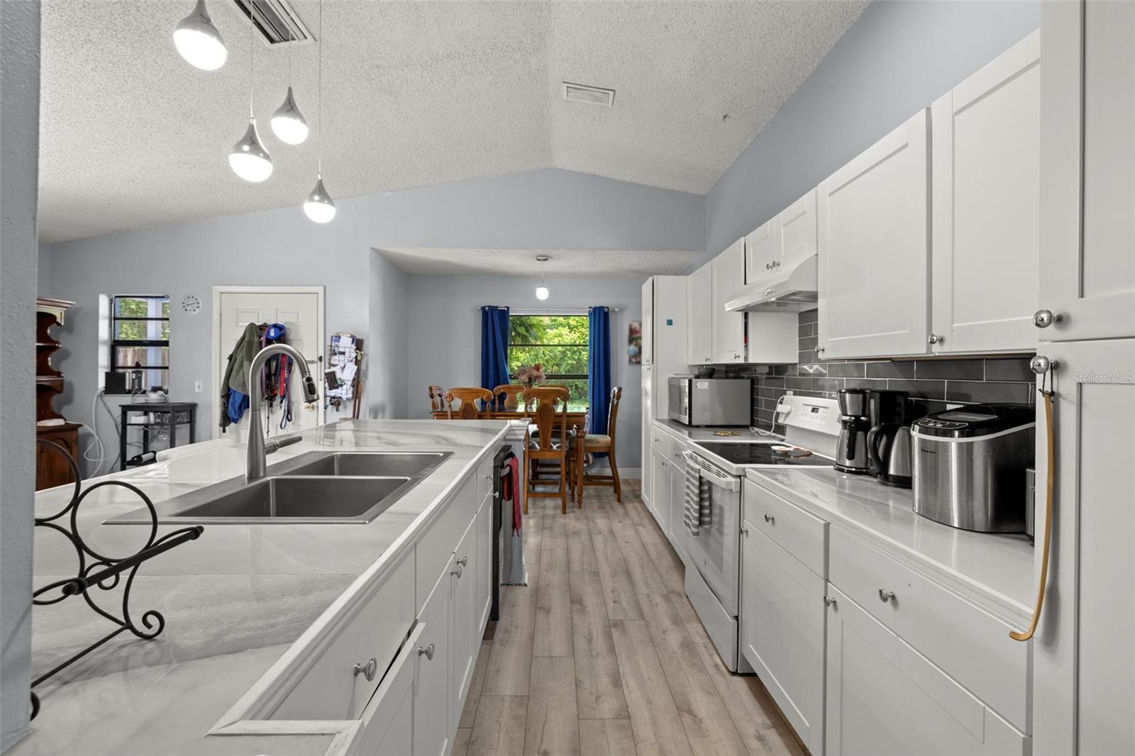 Kitchen is Open to Dining Nook