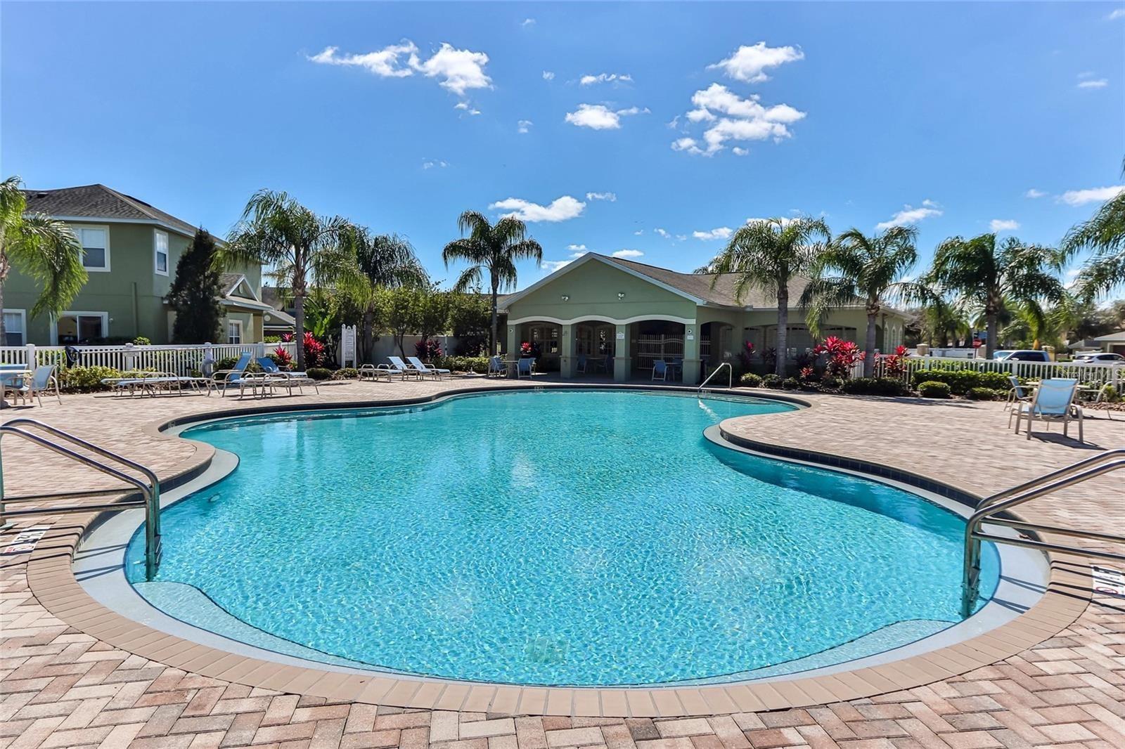 Beautiful Crystal Blue Pool