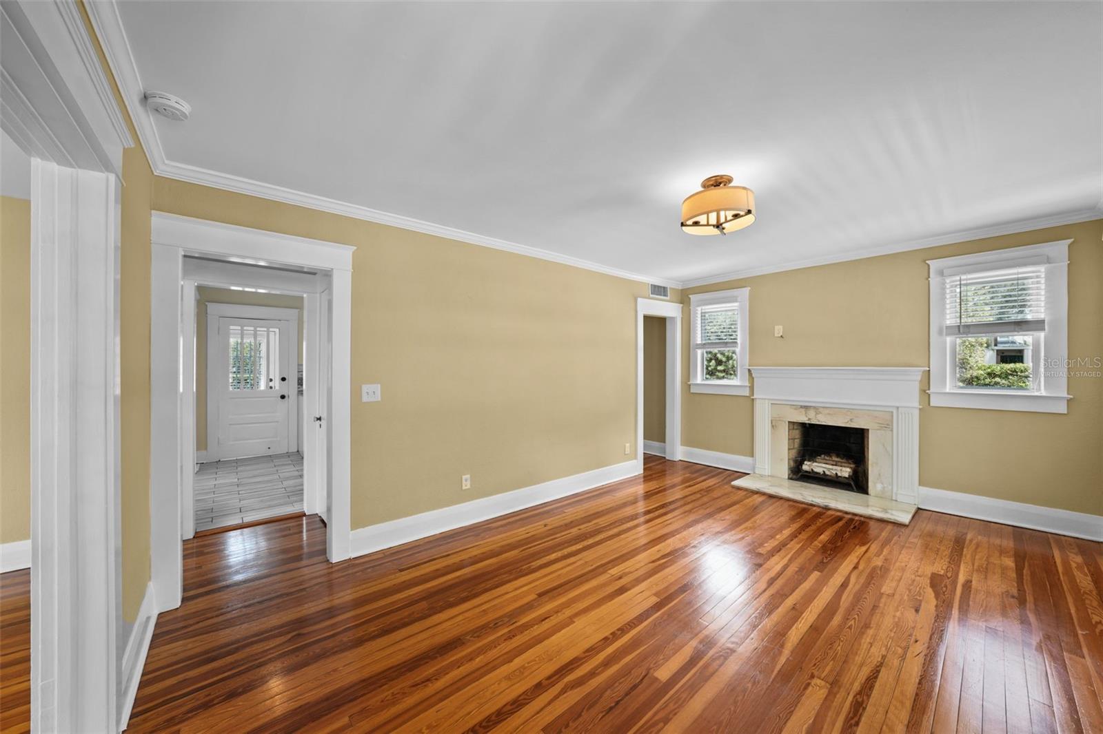 Virtually Staged living room