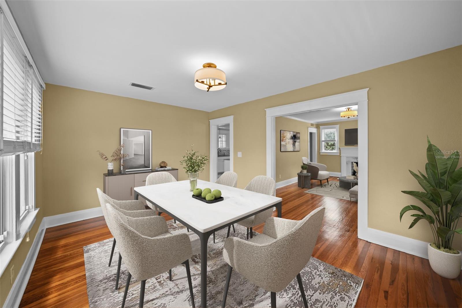 Virtually Staged Dining Room