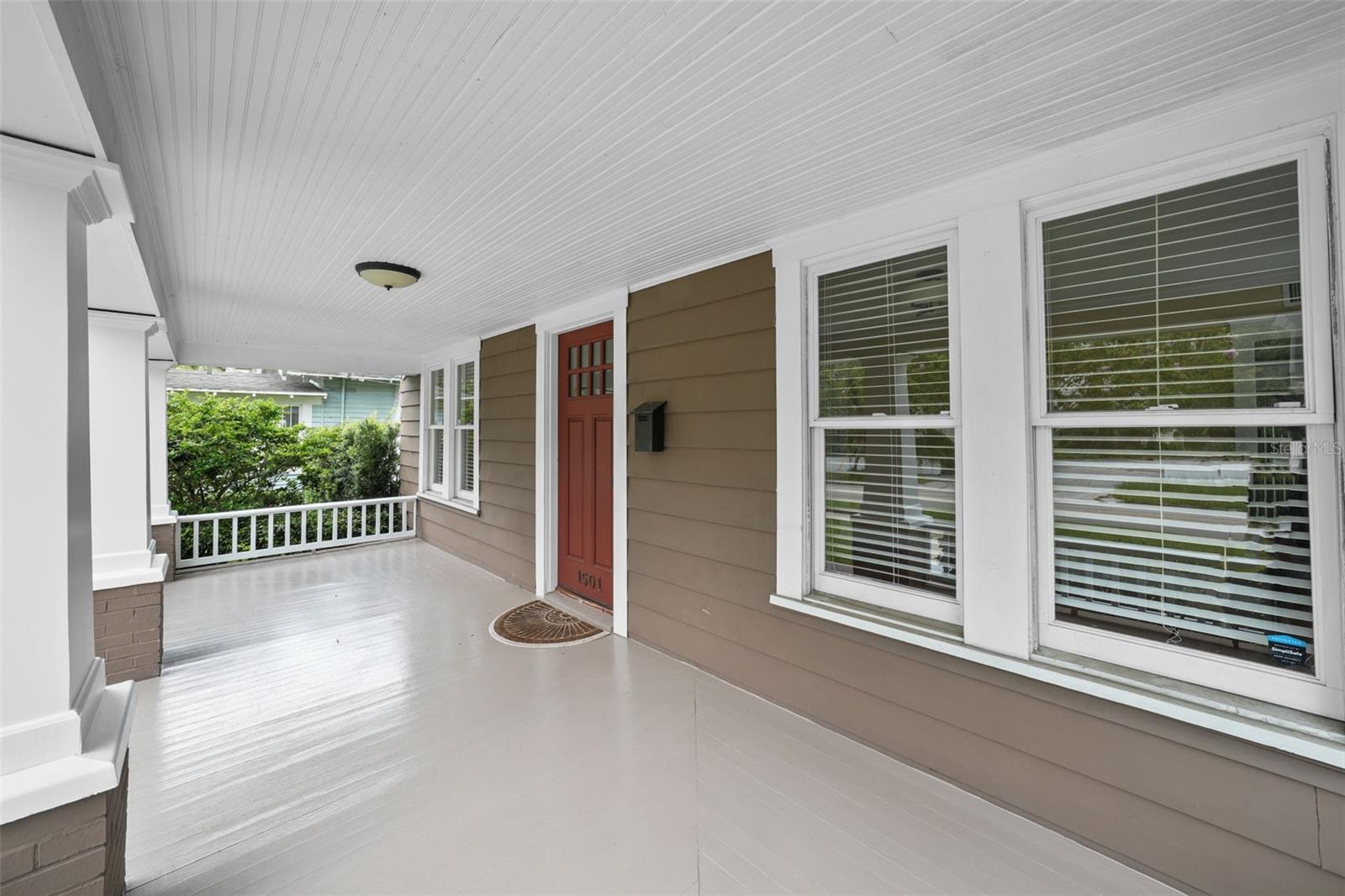 Spacious front porch to enjoy the Hyde Park neighborhood energy