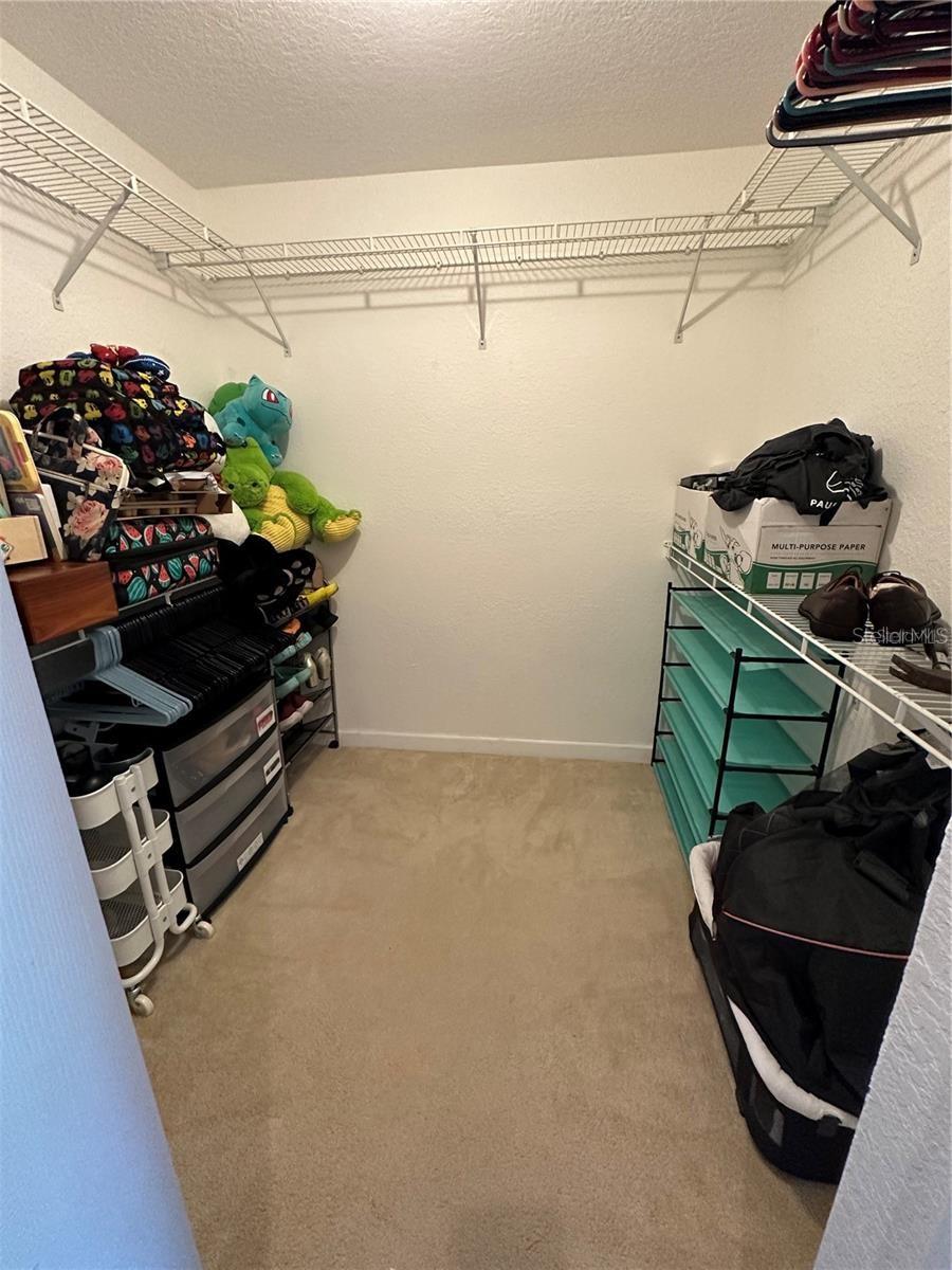 Master walk-in closet