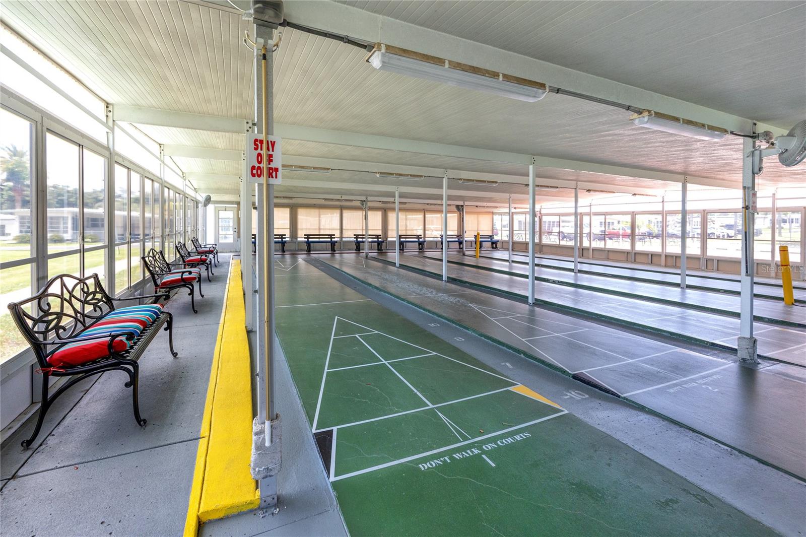 Covered shuffleboard? Yes, please! What a fun way to spend the afternoon!