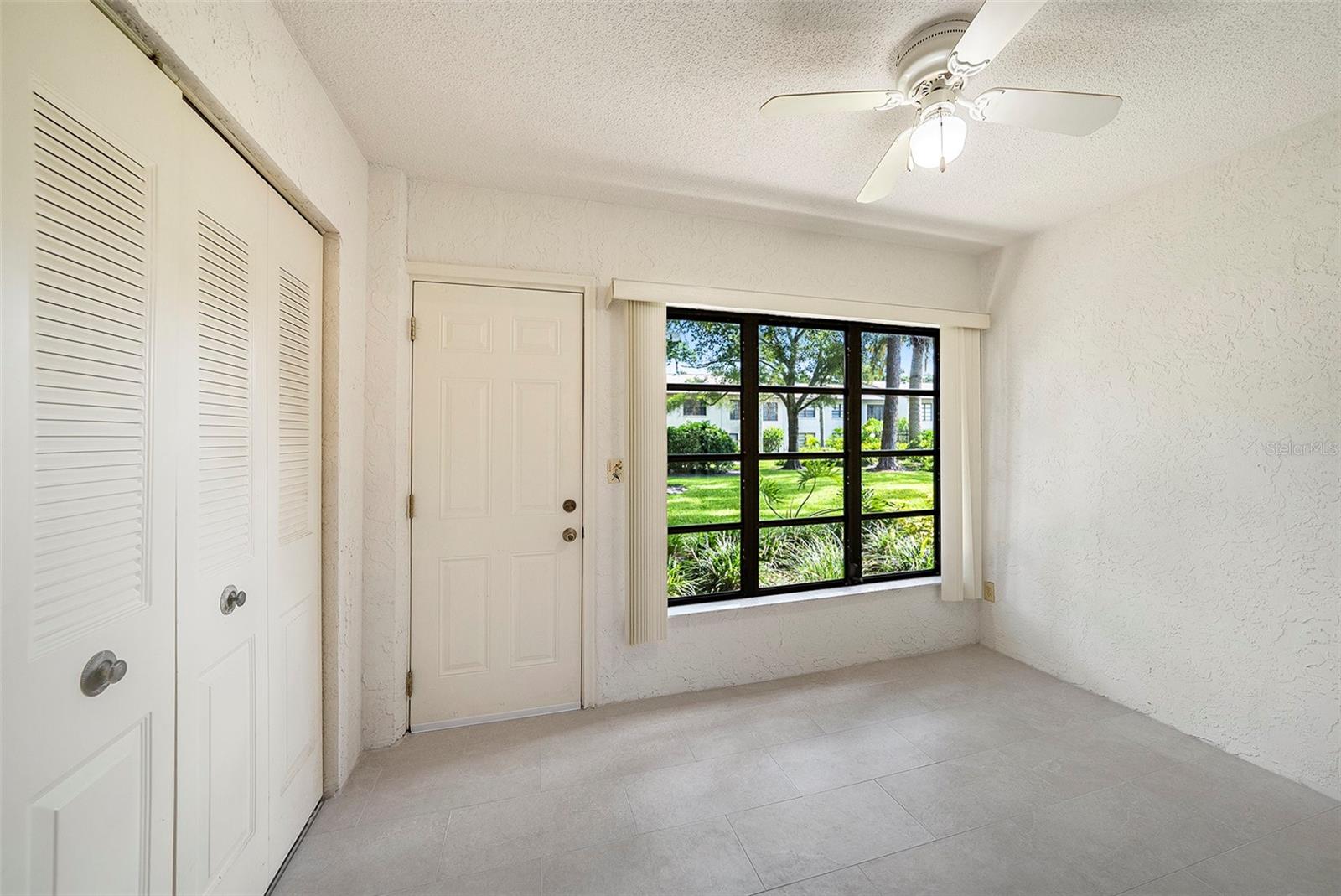 Florida Room with new tile flooring