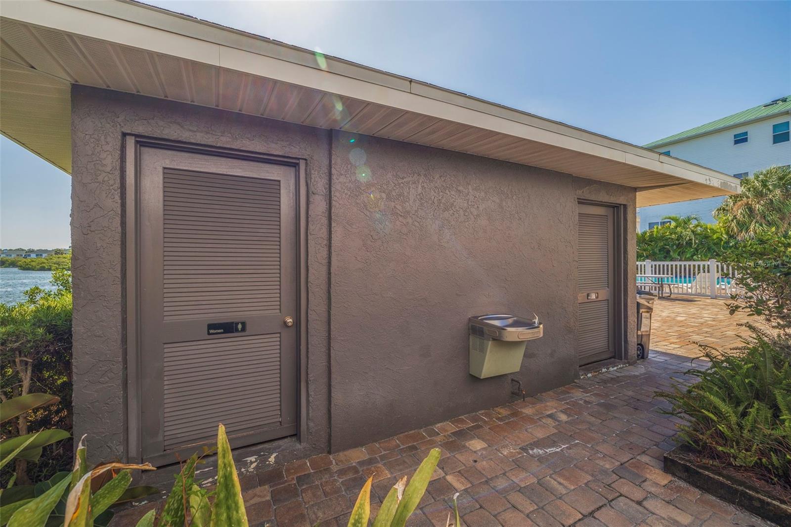 Outdoor Pool Bathrooms and Shower