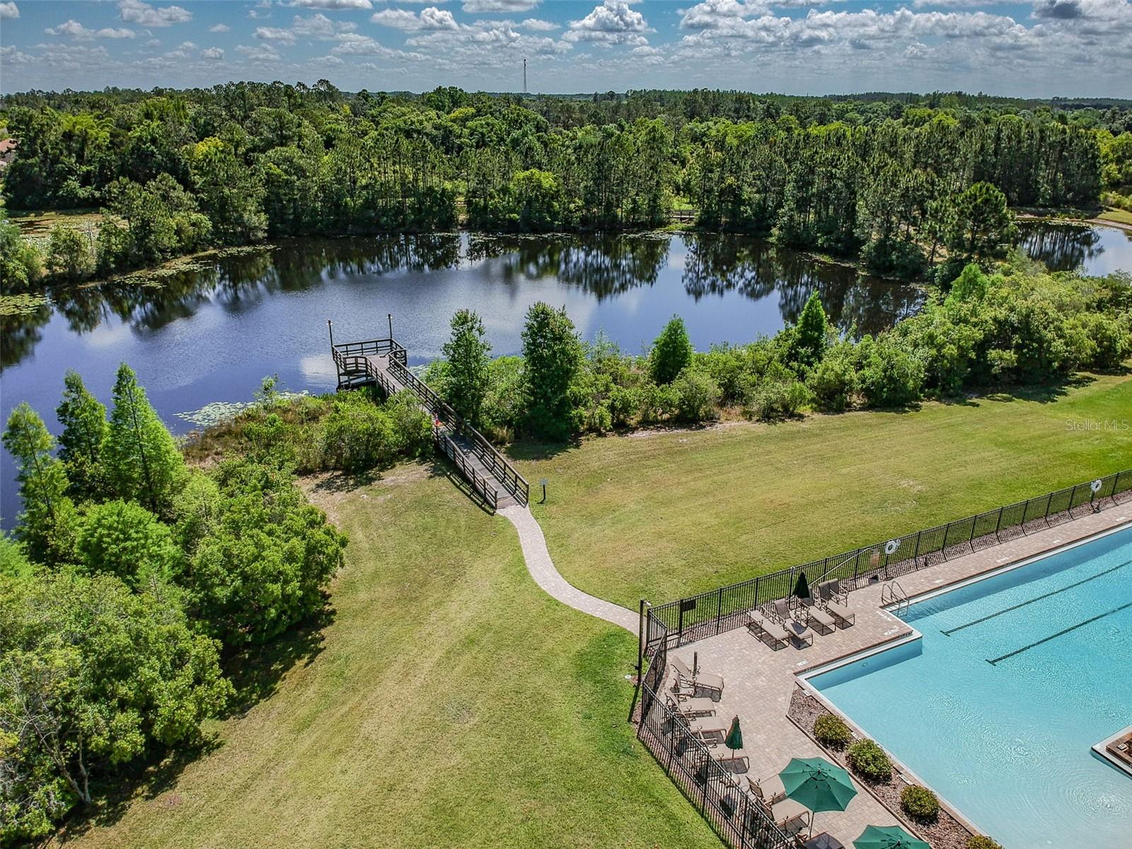 Aerial of fishing area