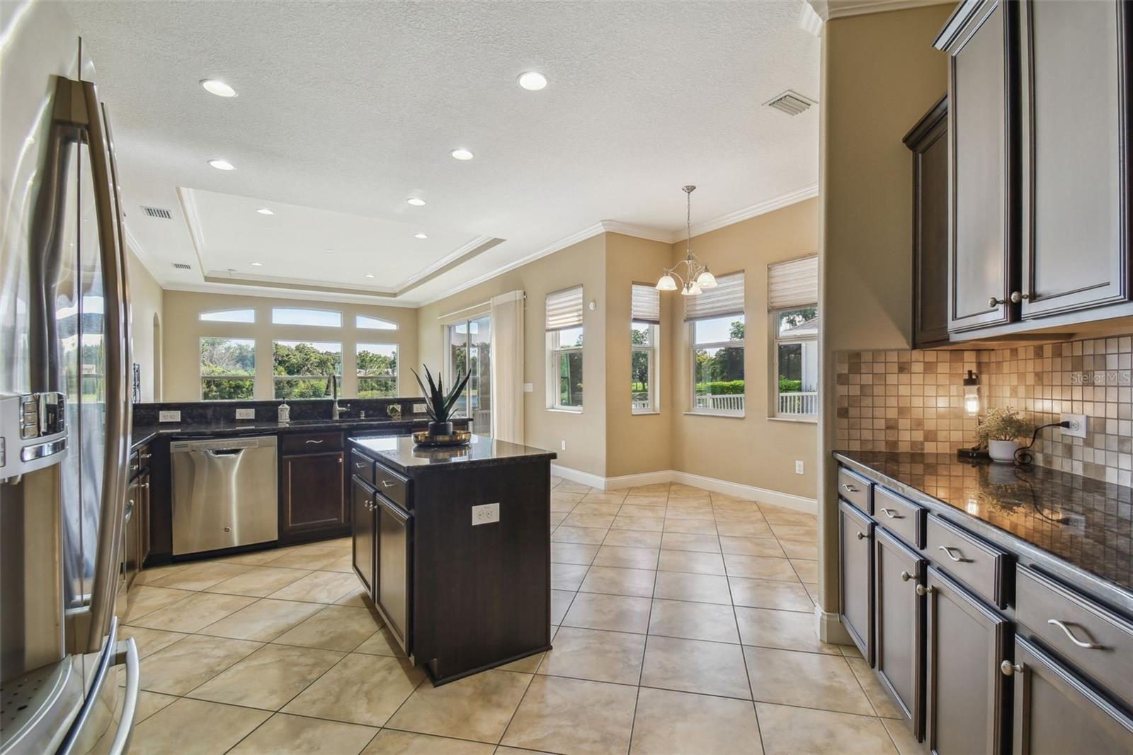 Bright kitchen view