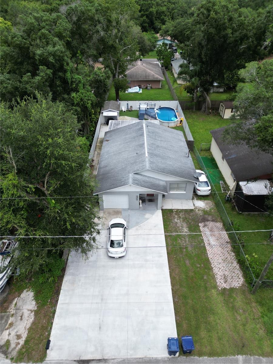 Aerial view of home